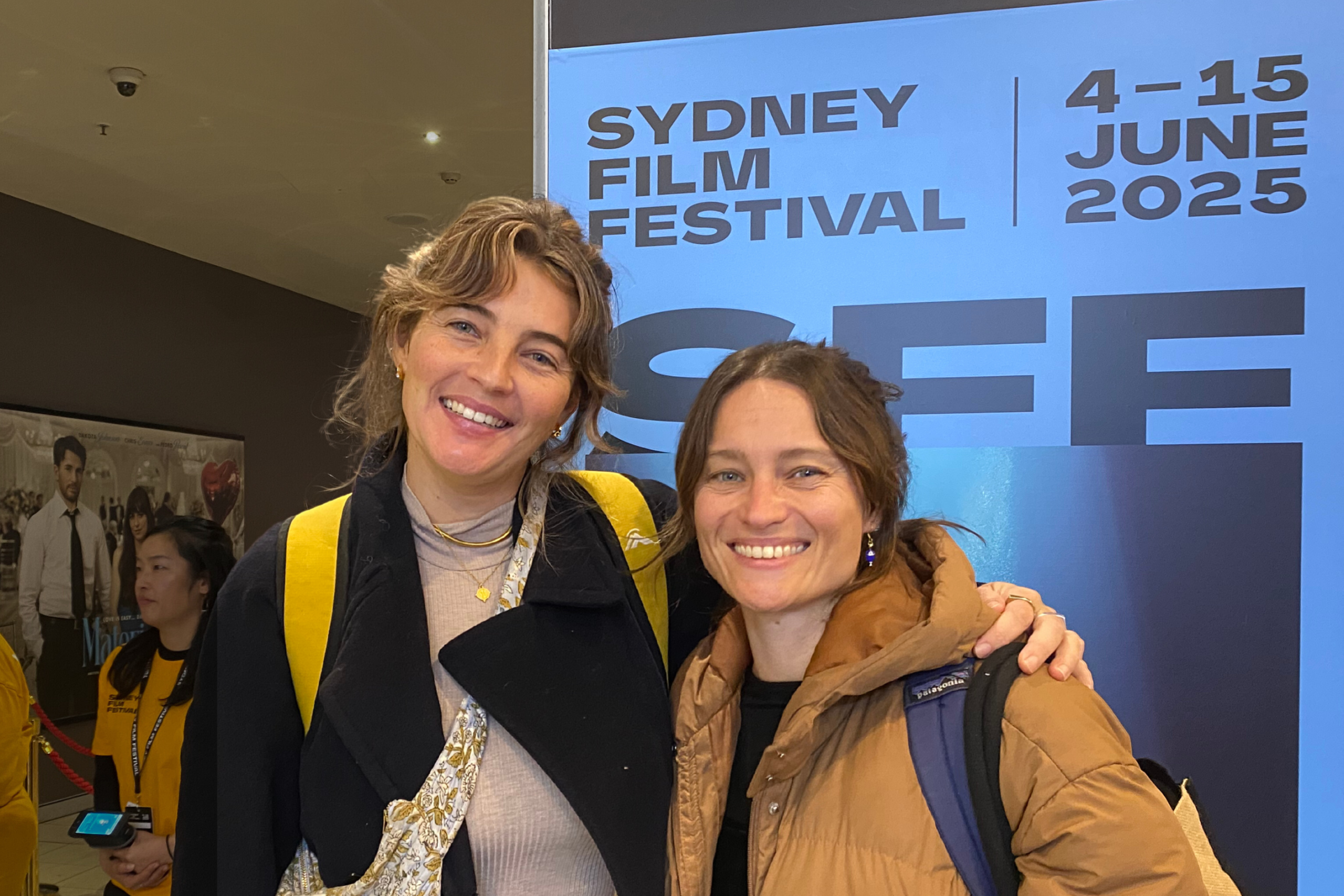 Matisse Walkden-Brown and Jess Hamilton at Sydney Film Festival